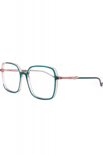 Caroline Abram - Occhiali da vista squadrati in celluloide bicolore per donna