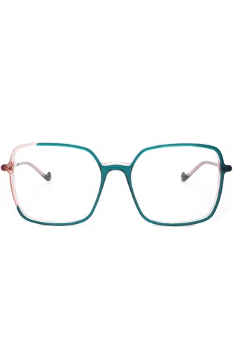 Caroline Abram - Occhiali da vista squadrati in celluloide bicolore per donna