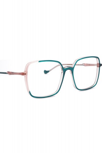 Caroline Abram - Occhiali da vista squadrati in celluloide bicolore per donna