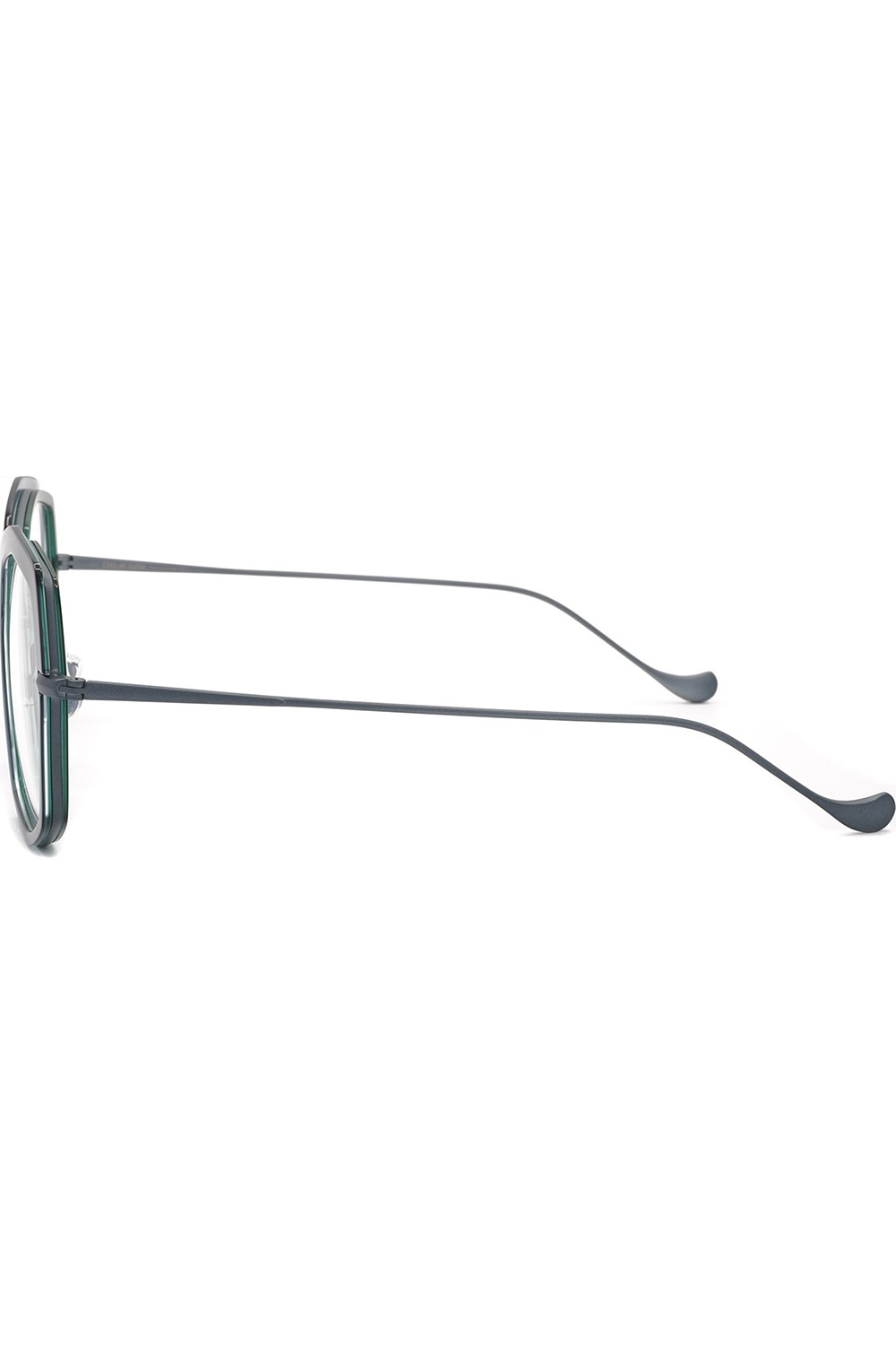 Caroline Abram - Occhiali da vista combinati ottogonali per donna verde -