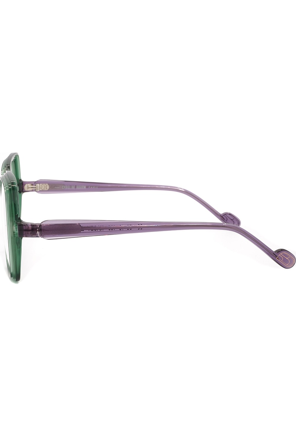 Caroline Abram - Occhiali da vista in celluloide a farfalla per donna verde -