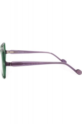 Caroline Abram - Occhiali da vista in celluloide a farfalla per donna verde -