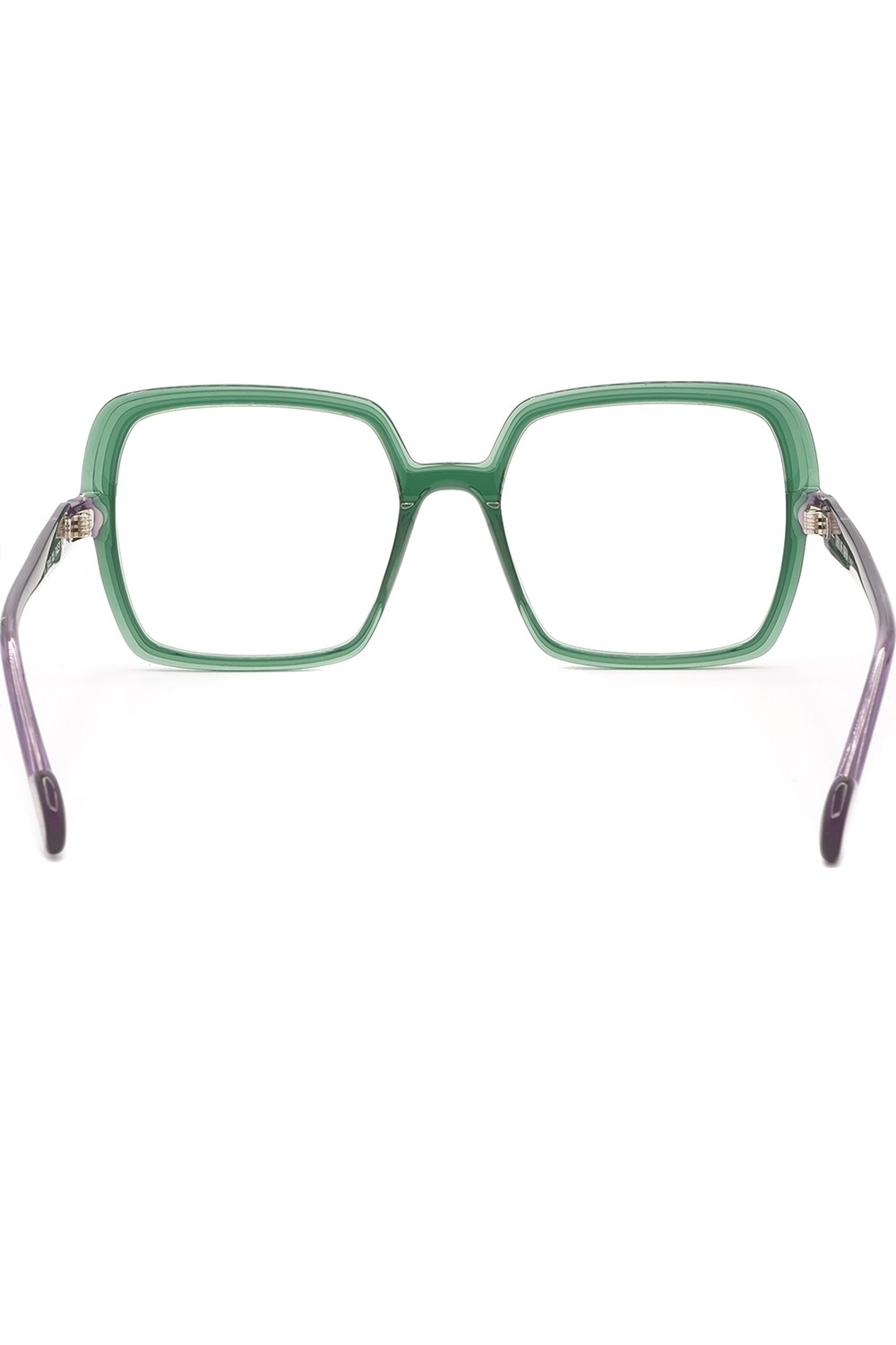 Caroline Abram - Occhiali da vista in celluloide a farfalla per donna verde -