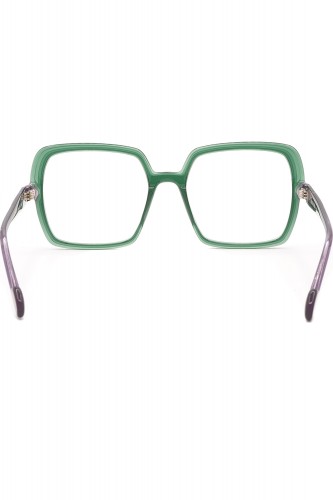 Caroline Abram - Occhiali da vista in celluloide a farfalla per donna verde -