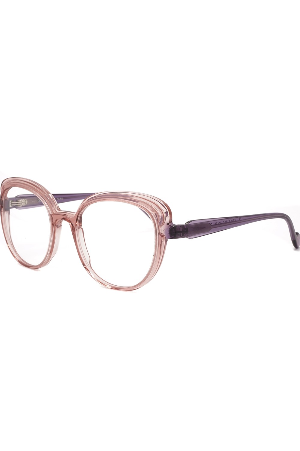 Caroline Abram - Occhiali da vista in celluloide tondi per donna rosa - KATIA