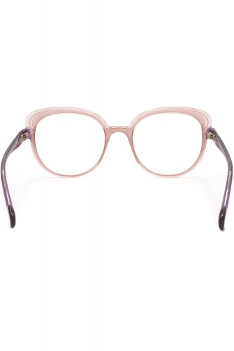 Caroline Abram - Occhiali da vista in celluloide tondi per donna rosa - KATIA