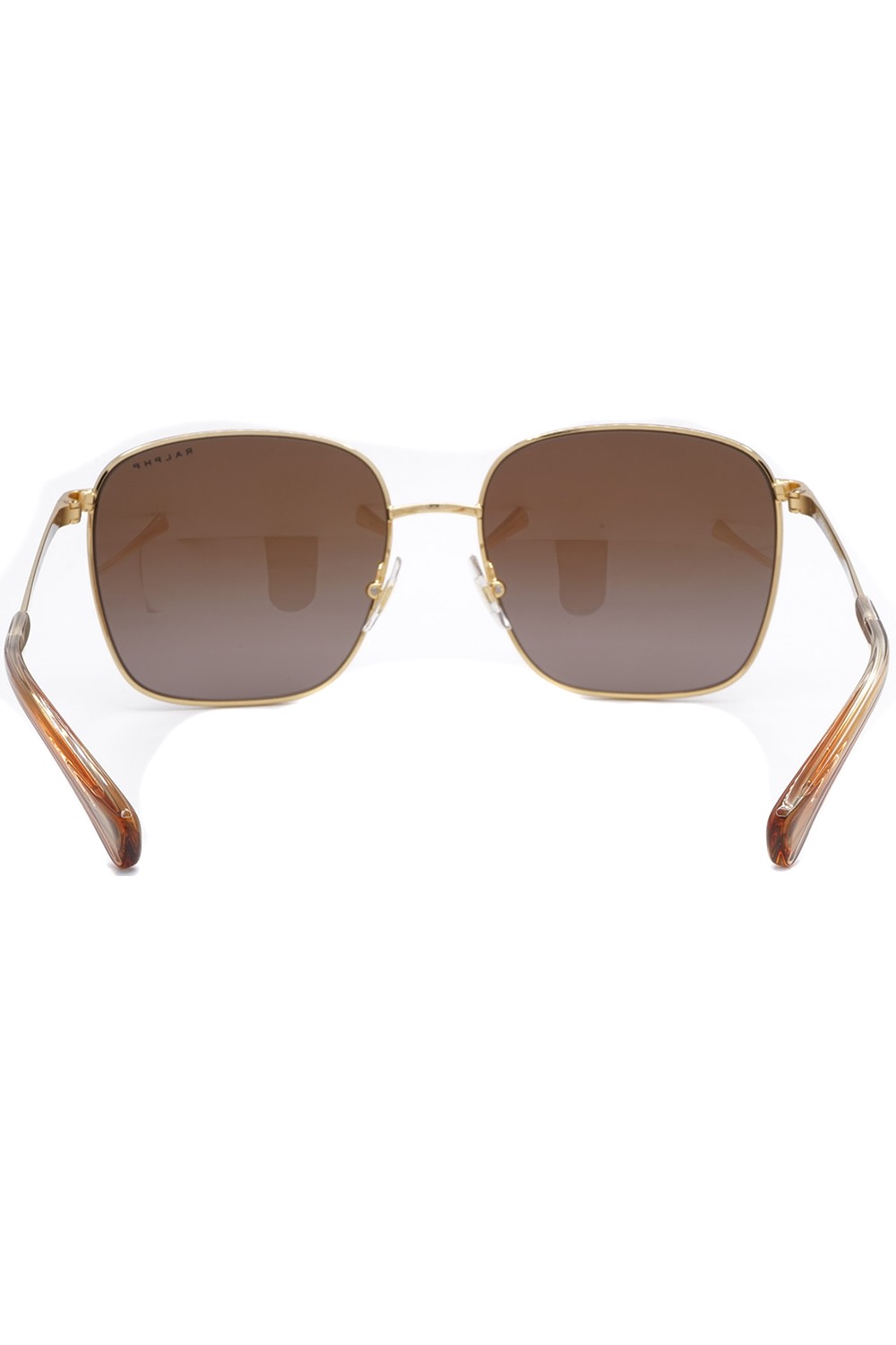 Ralph by Ralph Lauren - Occhiali da sole in metallo squadrati per donna oro -