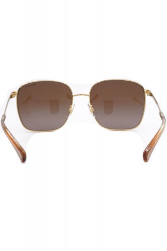 Ralph by Ralph Lauren - Occhiali da sole in metallo squadrati per donna oro -