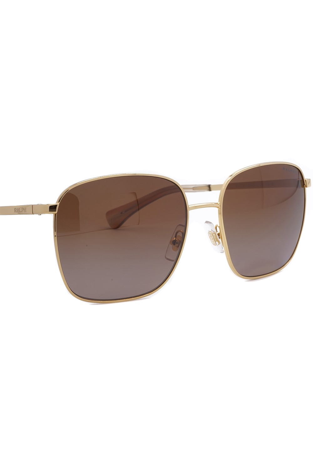 Ralph by Ralph Lauren - Occhiali da sole in metallo squadrati per donna oro -