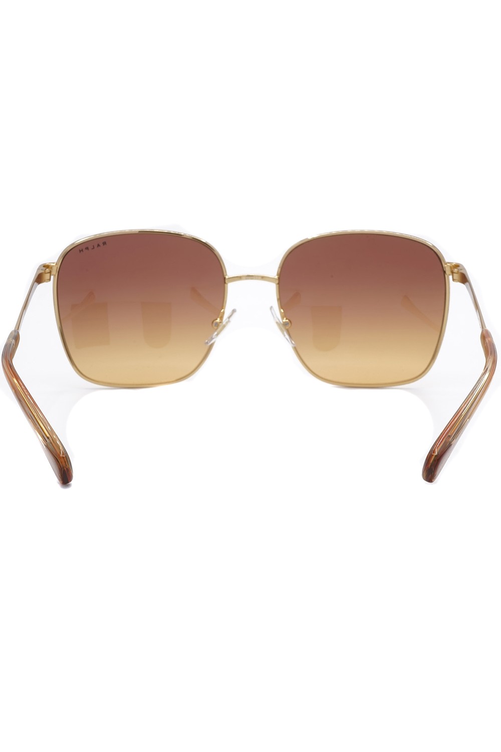 Ralph by Ralph Lauren - Occhiali da sole in metallo squadrati per donna oro -