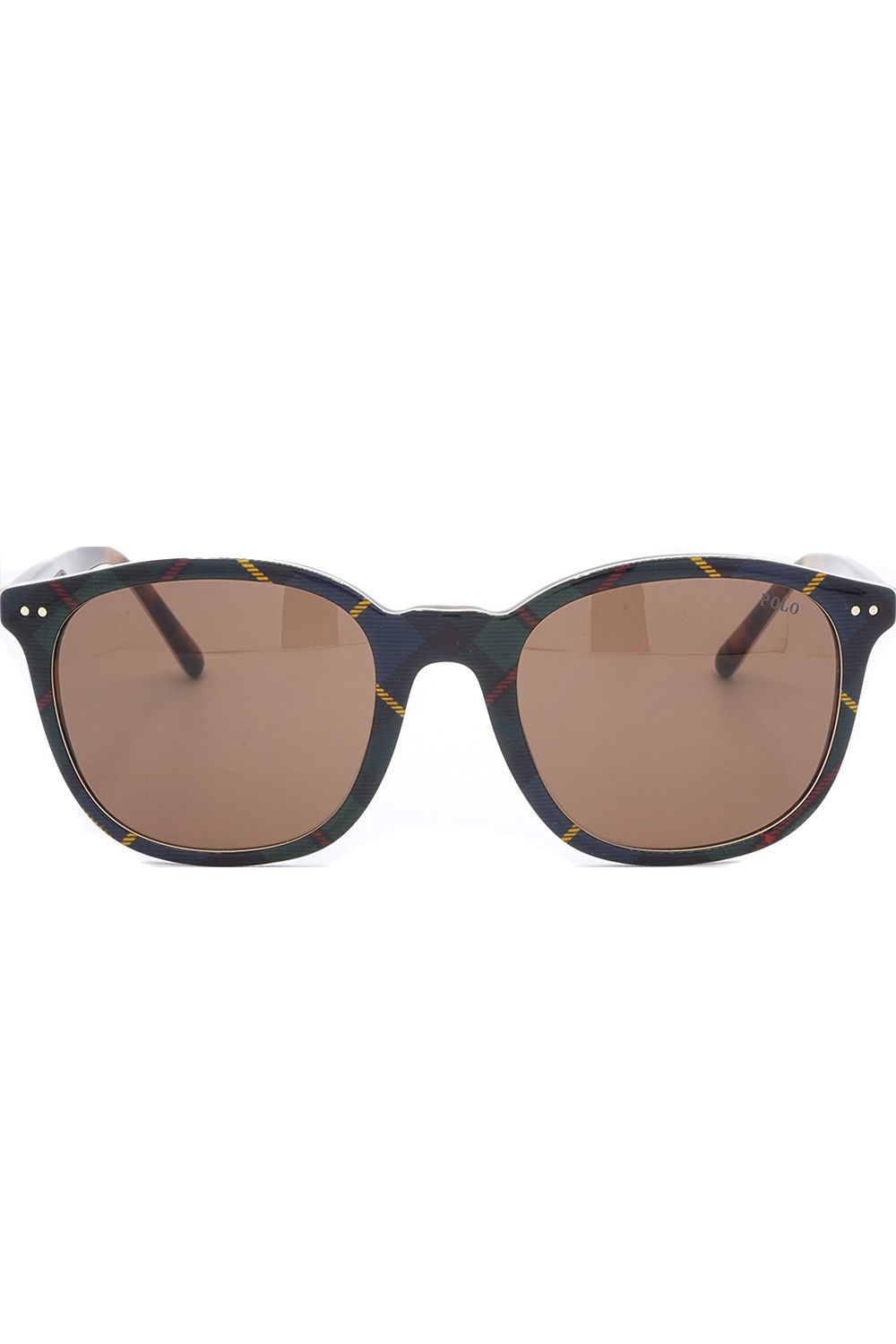 Polo Ralph Lauren - Occhiali da sole in celluloide squadrati unisex fantasia -