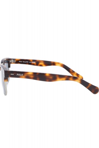 Polo Ralph Lauren - Occhiali da sole combinati squadrati unisex tartarugato -