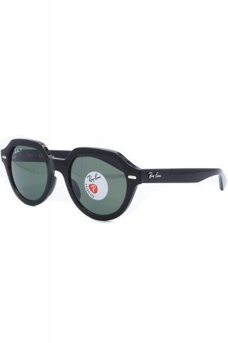 Ray-Ban - Occhiali da sole in celluloide tondi unisex nero - RB4399 901/58