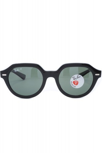Ray-Ban - Occhiali da sole in celluloide tondi unisex nero - RB4399 901/58 2