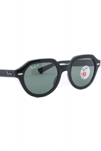 Ray-Ban - Occhiali da sole in celluloide tondi unisex nero - RB4399 901/58