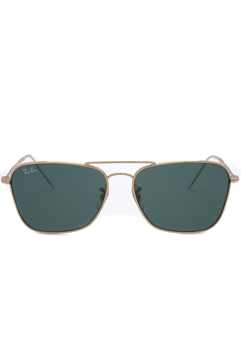 Ray-Ban - Occhiali da sole in metallo squadrati unisex oro - RB0102S 001/VR