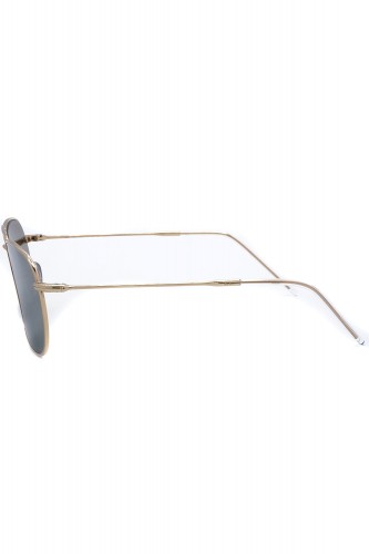 Ray-Ban - Occhiali da sole in metallo squadrati unisex oro - RB0102S 001/VR