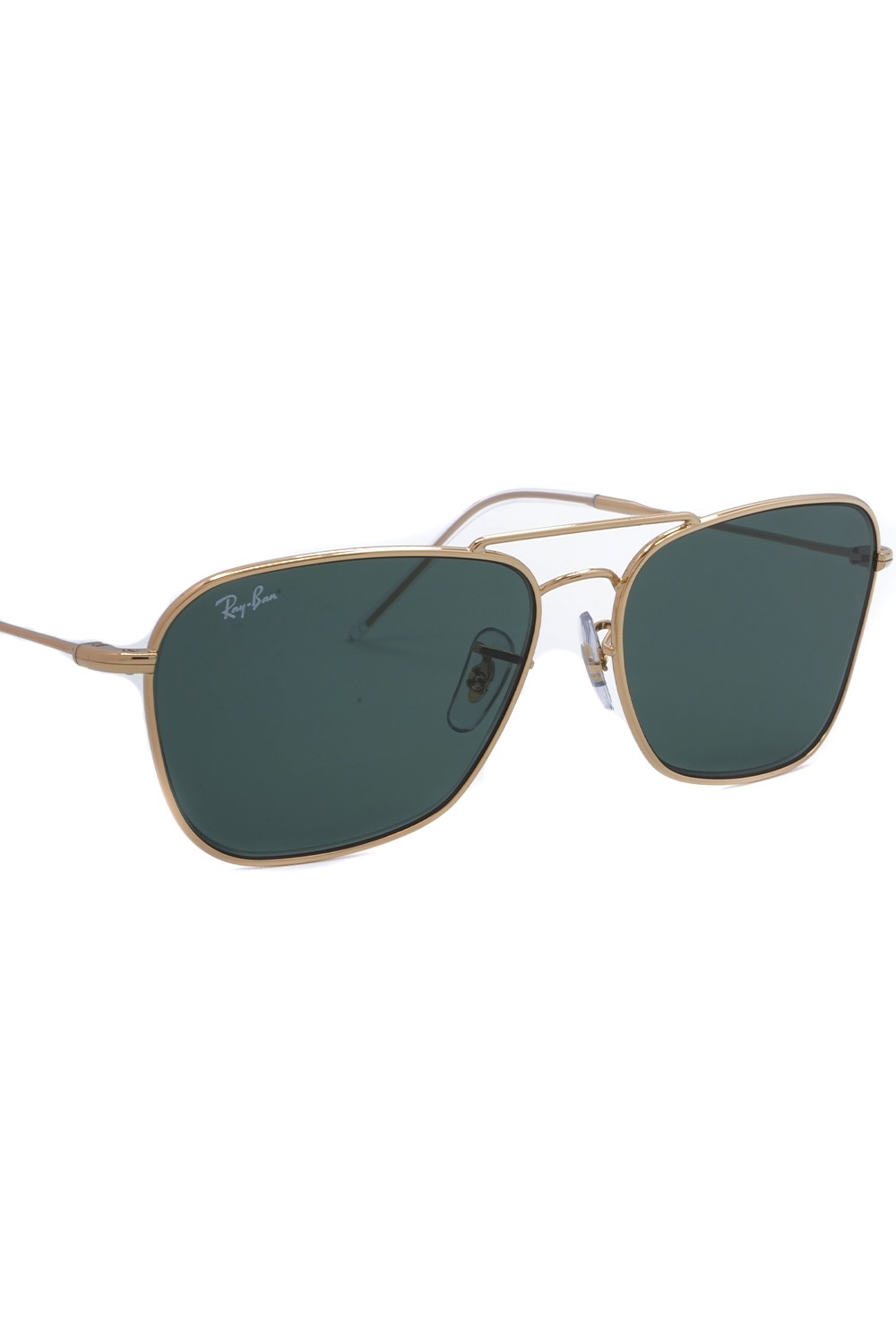 Ray-Ban - Occhiali da sole in metallo squadrati unisex oro - RB0102S 001/VR