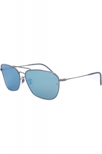 Ray-Ban - Occhiali da sole in metallo squadrati unisex argento - RB0102S 004/GA