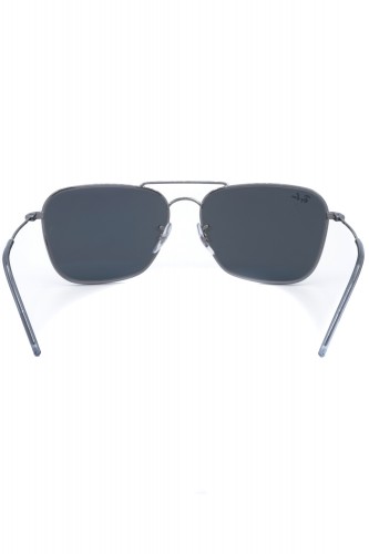 Ray-Ban - Occhiali da sole in metallo squadrati unisex argento - RB0102S 004/GA