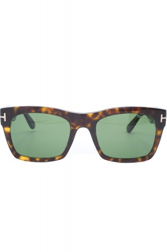 Tom Ford - Occhiali da sole in celluloide rettangolari per uomo tartarugato -