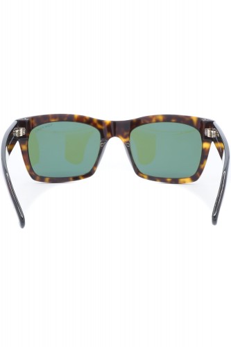 Tom Ford - Occhiali da sole in celluloide rettangolari per uomo tartarugato -
