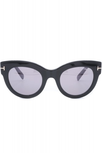 Tom Ford - Occhiali da sole in celluloide tondi per donna nero - TF1063 01C 2