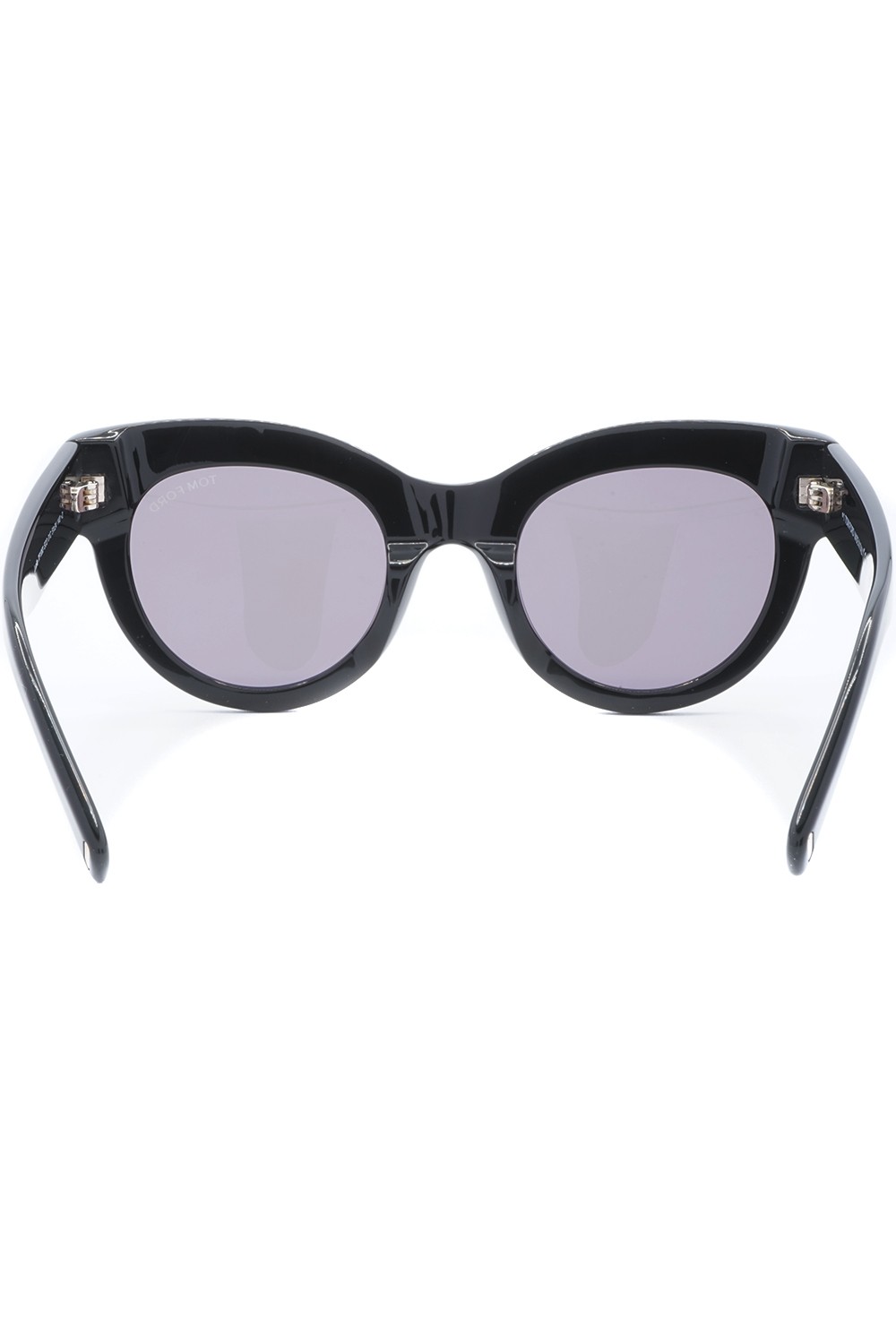 Tom Ford - Occhiali da sole in celluloide tondi per donna nero - TF1063 01C