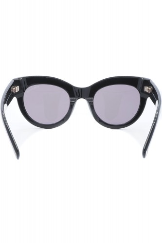 Tom Ford - Occhiali da sole in celluloide tondi per donna nero - TF1063 01C