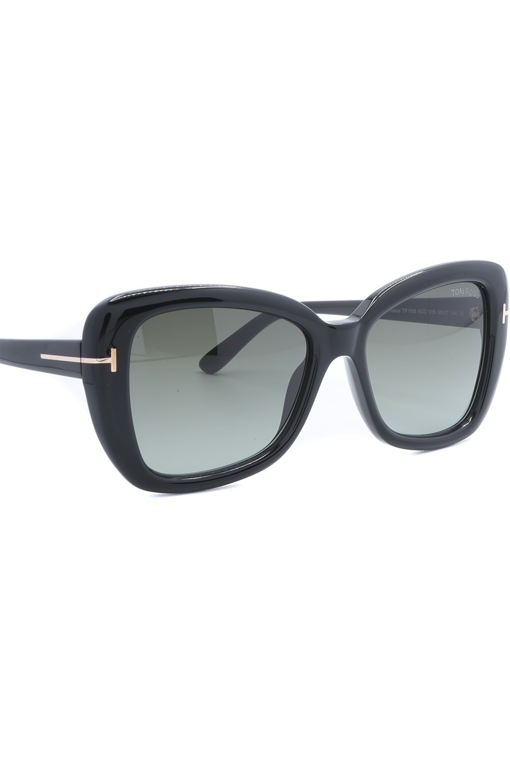 Tom Ford - Occhiali da sole in celluloide a farfalla per donna nero - TF1008 01B