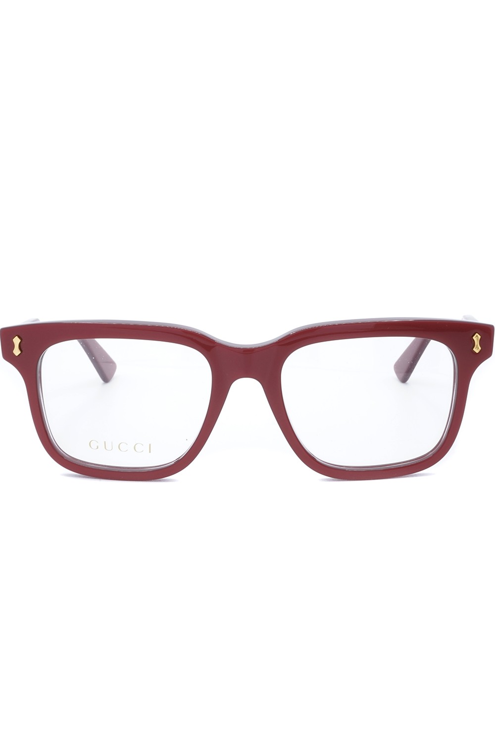 Gucci - Occhiali da vista in celluloide squadrati unisex rosso - GG1265O 003