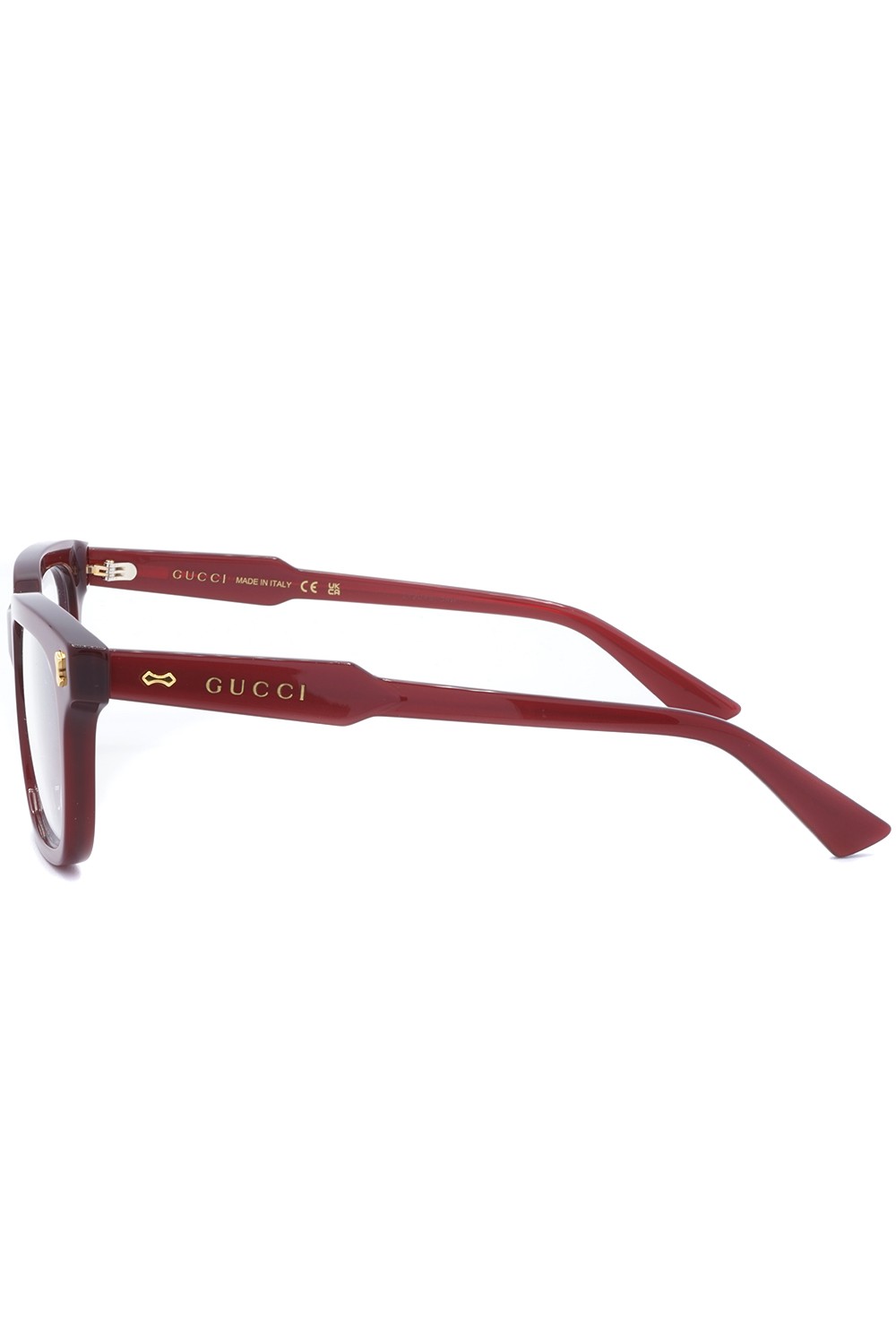 Gucci - Occhiali da vista in celluloide squadrati unisex rosso - GG1265O 003