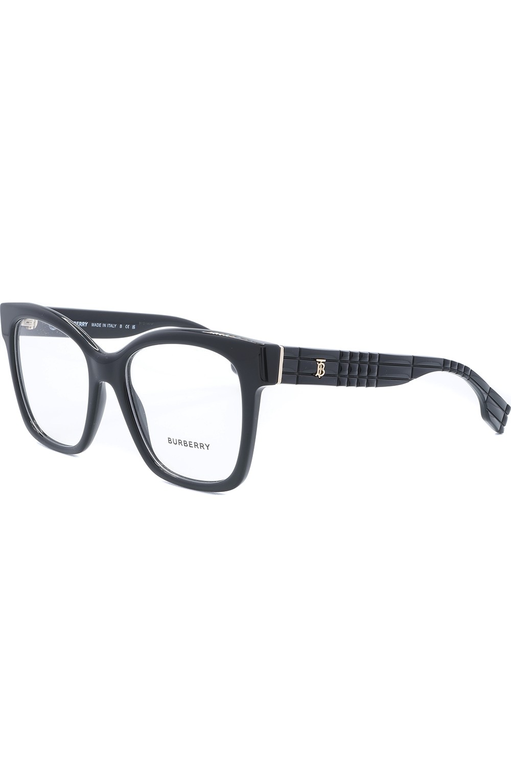 Burberry - Occhiali da vista in celluloide squadrati per donna nero - B2363 3001
