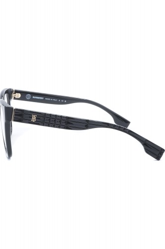 Burberry - Occhiali da vista in celluloide squadrati per donna nero - B2363 3001