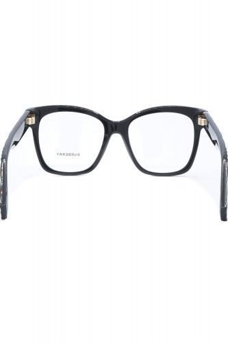 Burberry - Occhiali da vista in celluloide squadrati per donna nero - B2363 3001