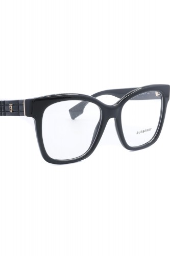 Burberry - Occhiali da vista in celluloide squadrati per donna nero - B2363 3001