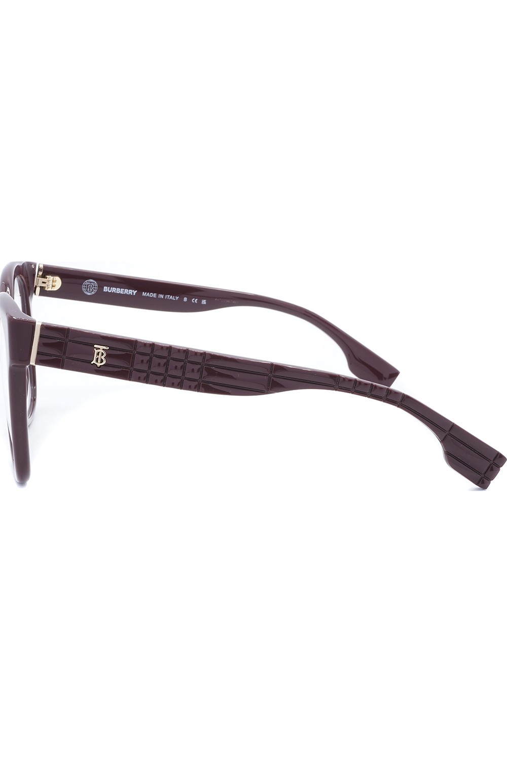 Burberry - Occhiali da vista in celluloide squadrati per donna viola  - B2363