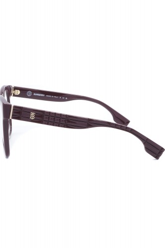 Burberry - Occhiali da vista in celluloide squadrati per donna viola  - B2363