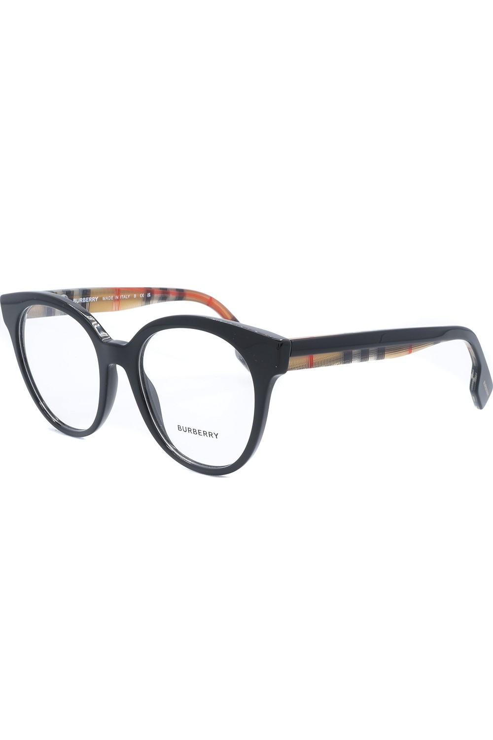 Burberry - Occhiali da vista in celluloide tondi per donna nero - B2356 3942