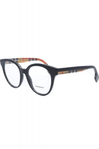 Burberry - Occhiali da vista in celluloide tondi per donna nero - B2356 3942