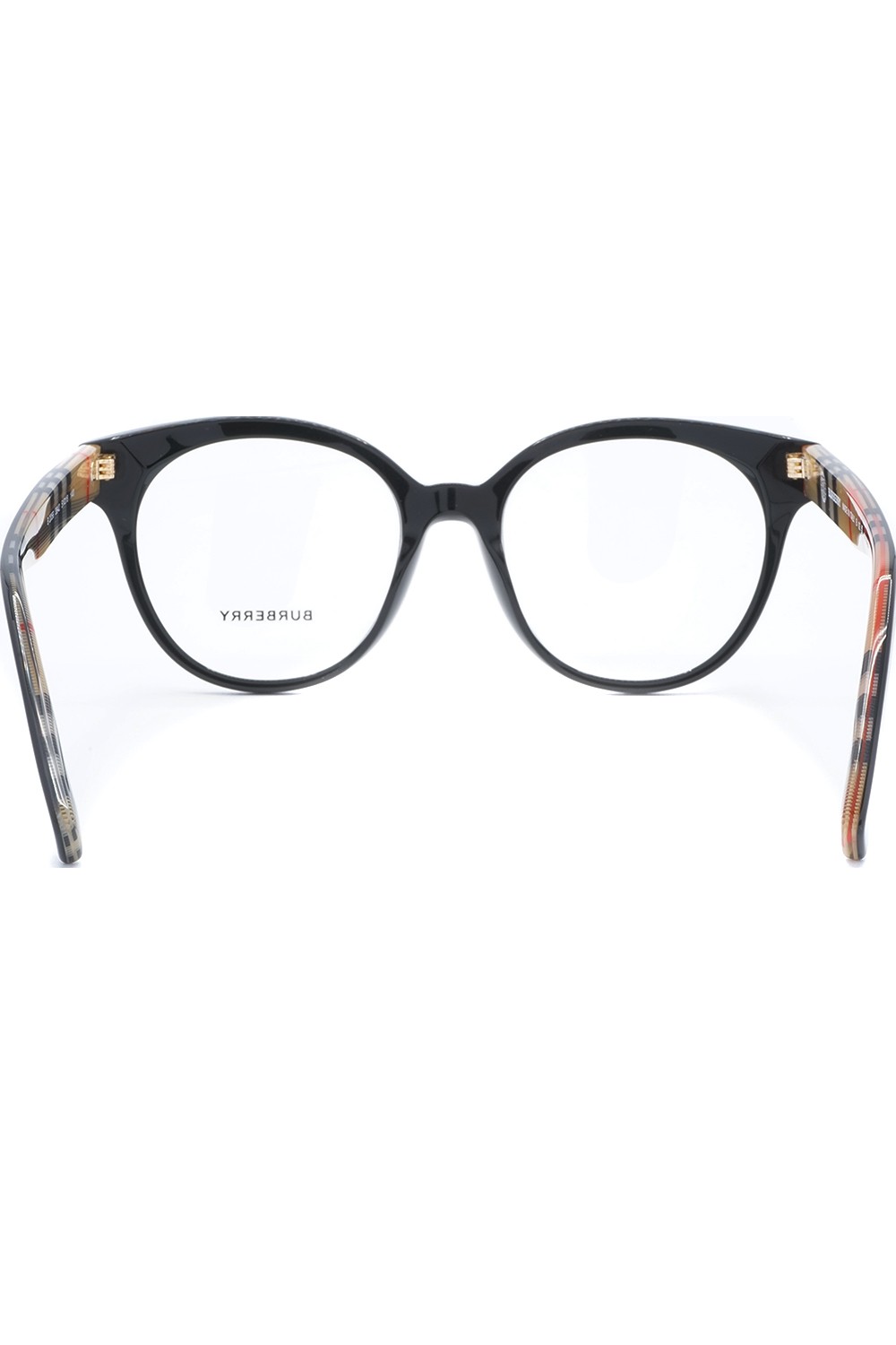 Burberry - Occhiali da vista in celluloide tondi per donna nero - B2356 3942