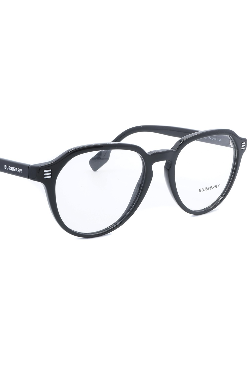 Burberry - Occhiali da vista in celluloide tondi unisex nero - B2368 3001