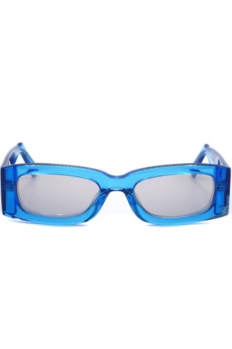 GCDS - Occhiali da sole in celluloide rettangolari unisex blu - GD0020 90L 2