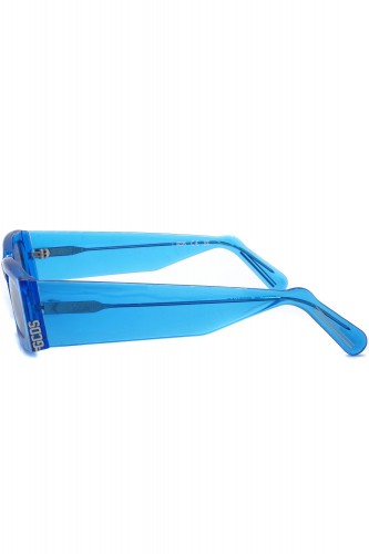 GCDS - Occhiali da sole in celluloide rettangolari unisex blu - GD0020 90L