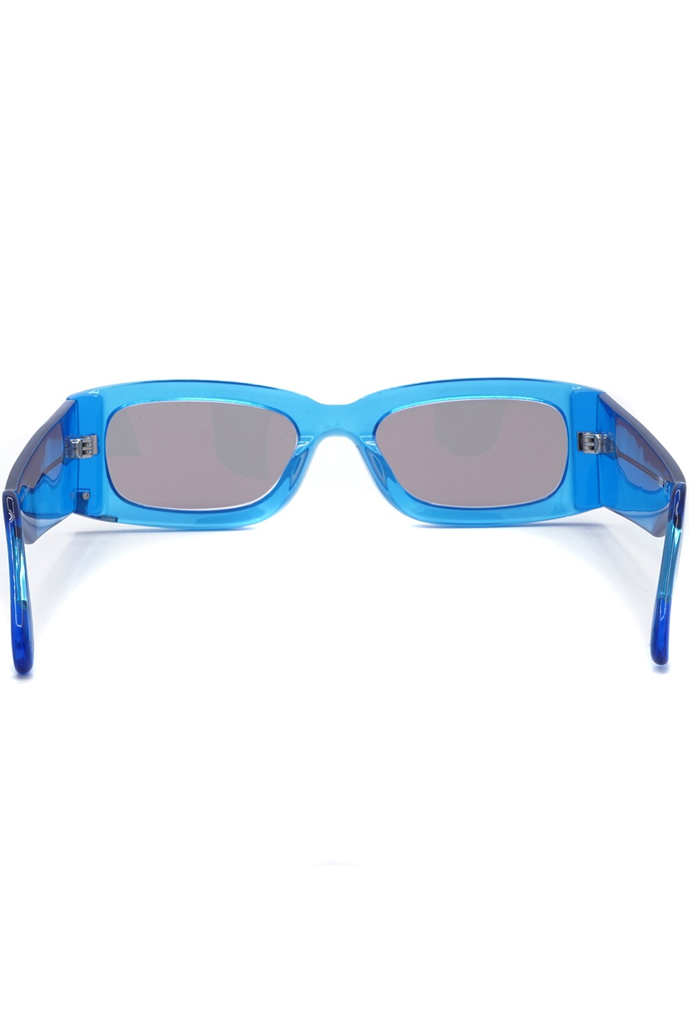GCDS - Occhiali da sole in celluloide rettangolari unisex blu - GD0020 90L