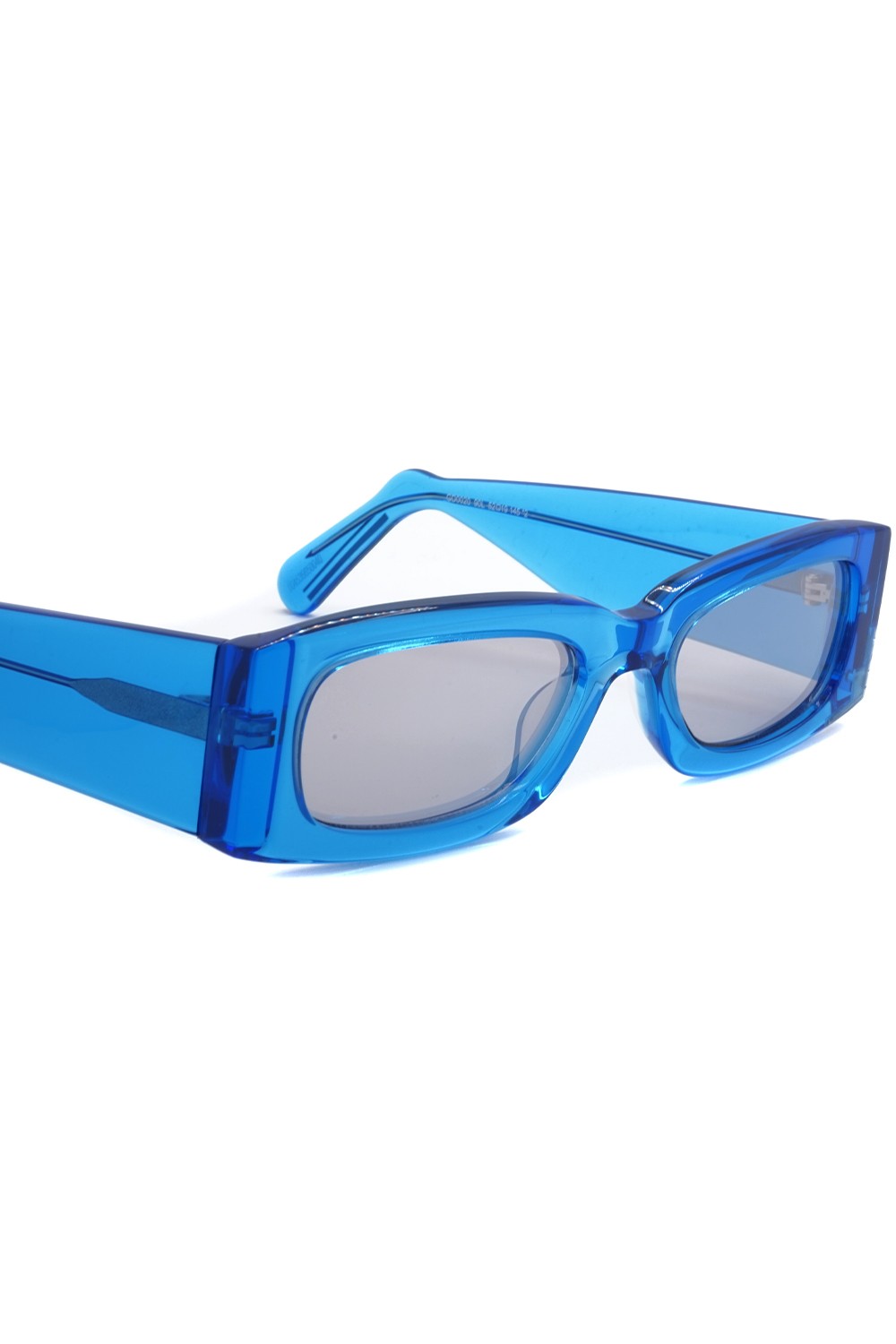 GCDS - Occhiali da sole in celluloide rettangolari unisex blu - GD0020 90L