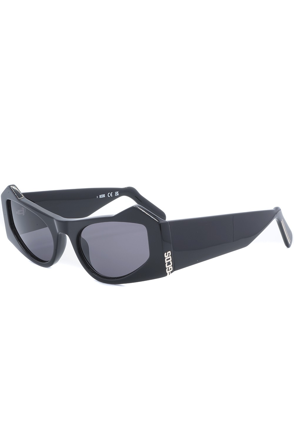 GCDS - Occhiali da sole in celluloide cat eye per donna nero - GD0022 01A
