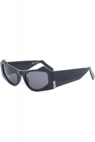 GCDS - Occhiali da sole in celluloide cat eye per donna nero - GD0022 01A