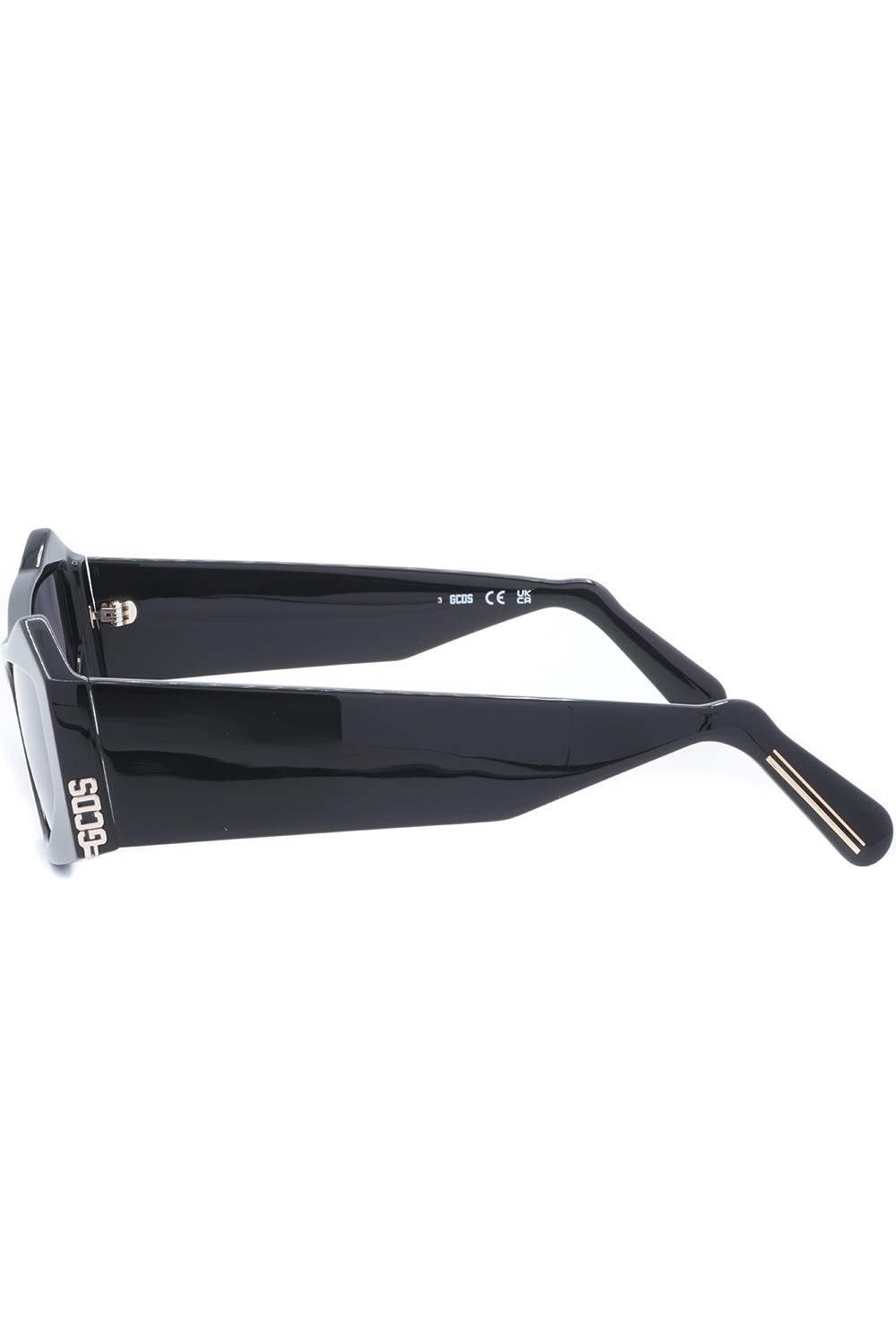 GCDS - Occhiali da sole in celluloide cat eye per donna nero - GD0022 01A