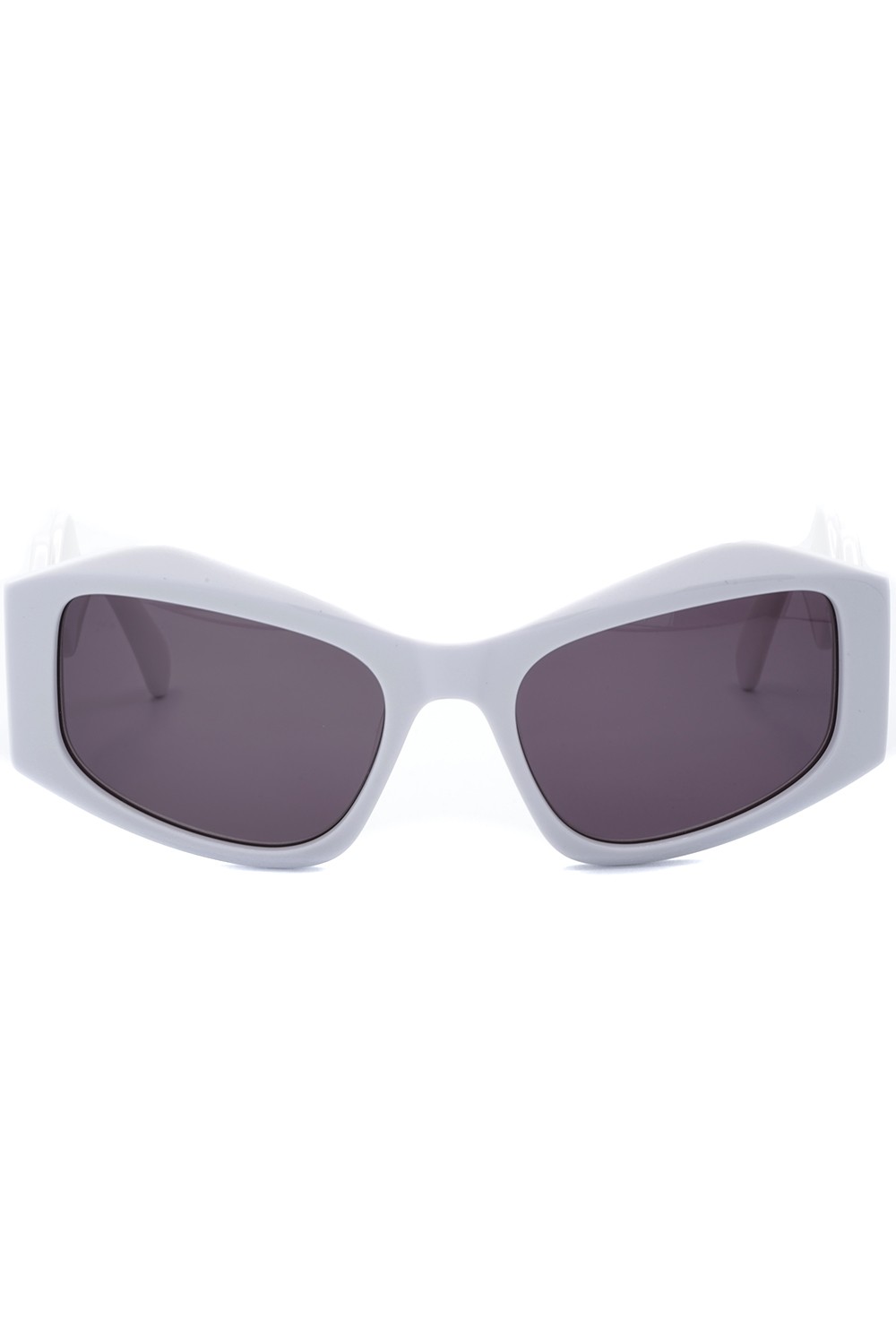 GCDS - Occhiali da sole in celluloide cat eye per donna bianco - GD0023 21A